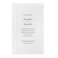 Grandeur in White Invitation